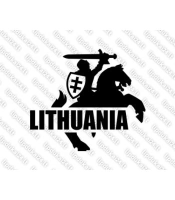 Lithuania - Vytis (siluetas su skydu, dešinė)