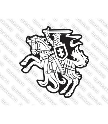 Vytis V2 su juodu fonu