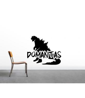 Vardo lipdukas Godzila