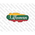 Lipdukas - Lithuania užrašas