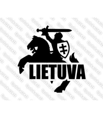 Lietuva - Vytis (siluetas su skydu, kairė)