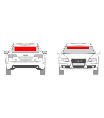 Lipdukų komplektas automobiliui nr. 1 (priekis ir galas)