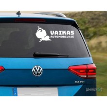 Lipdukas - Vaikas automobilyje 5