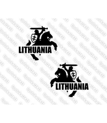 Lithuania - Vytis (siluetas su skydu) komplektas 2 vnt.