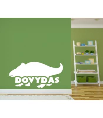 Dinozauras Protoceratopas vardo lipdukas