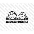 Lipdukas - Vaikai automobilyje 2