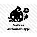 Lipdukas - Vaikas automobilyje 3