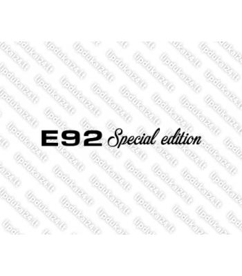 E92 Special edition komplektas 2 vnt.