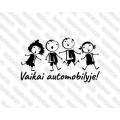 Lipdukas - Vaikai automobilyje 5