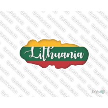 Lipdukas - Lithuania užrašas
