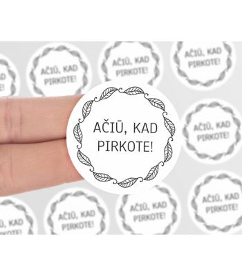 Ačiū, kad pirkote nr. 7