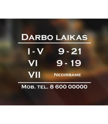 Darbo laikas nr. 5