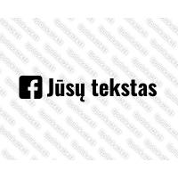 Jūsų teksto Facebook lipdukas