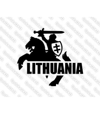 Lithuania - Vytis (siluetas su skydu, kairė)