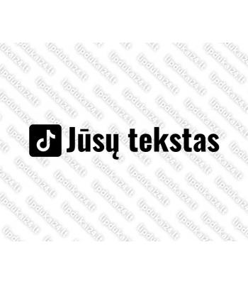 Jūsų teksto TikTok lipdukas