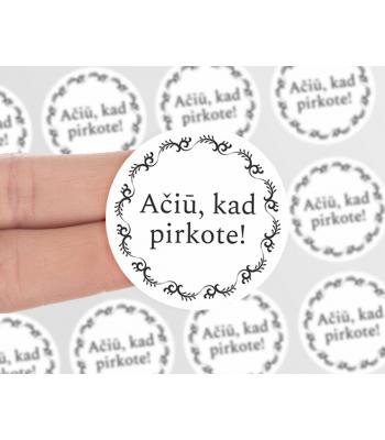 Ačiū, kad pirkote nr. 1