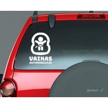 Lipdukas - Vaikas automobilyje 4