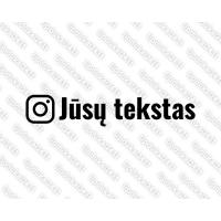 Jūsų teksto Instagram lipdukas