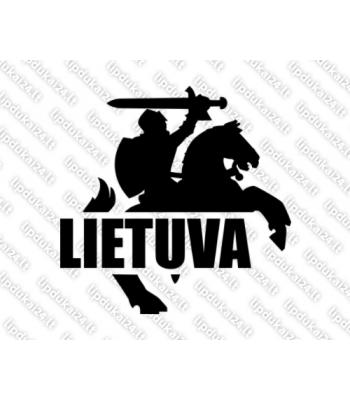Lietuva - Vytis (siluetas, dešinė)
