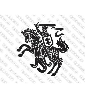 Vytis V2 su baltu fonu