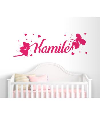 Vardo lipdukas "Fėjos"