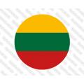 Lipdukas - Lietuvos vėliava apvali
