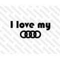 Lipdukas - I love my Audi 4