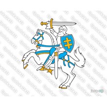 Lipdukas - Spalvotas Vytis