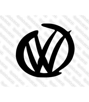 VW logo hand draw