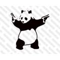 Lipdukas - Panda su ginklais