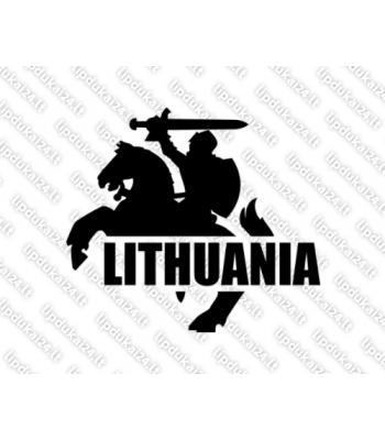 Lithuania - Vytis (siluetas, kairė)